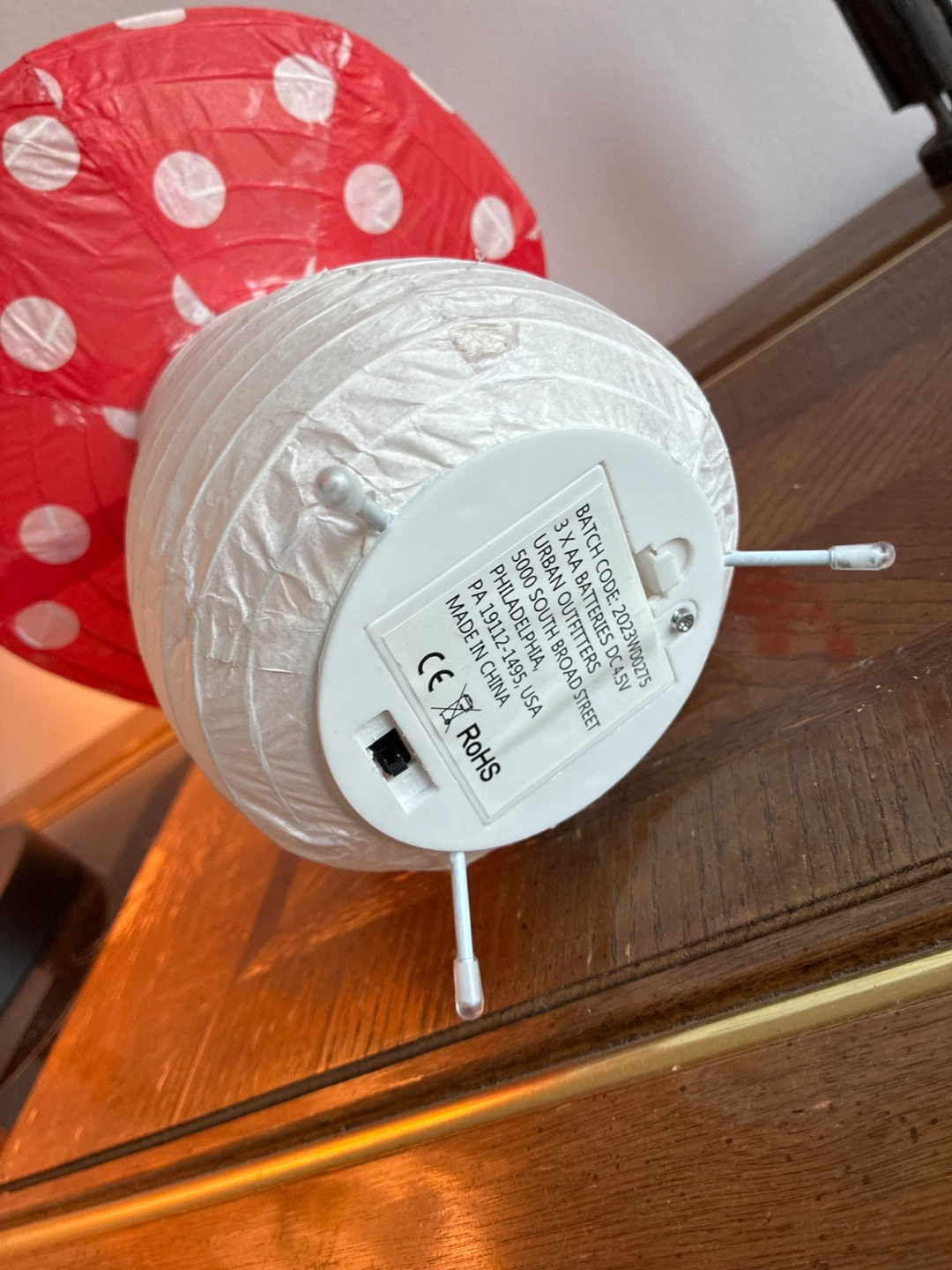 Mushroom Paper Lantern Lamp - photo 5