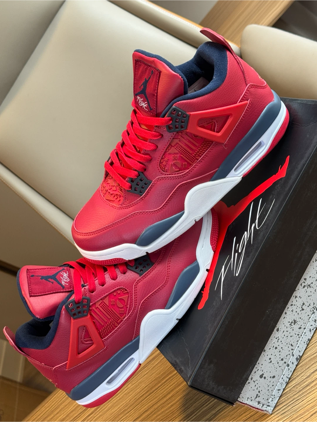 Jordan 4 Rouge et Bleu - photo 4