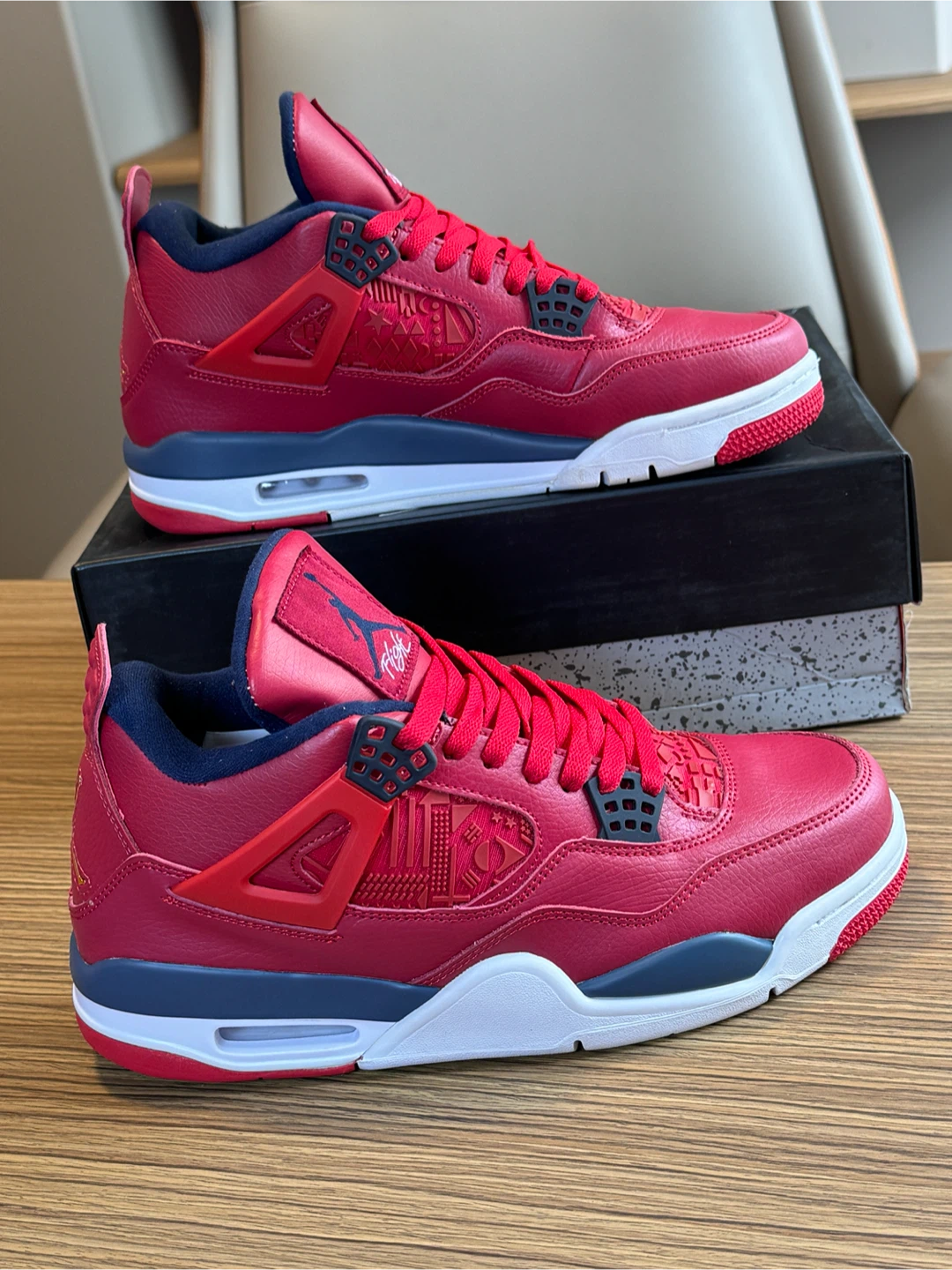 Jordan 4 Rouge et Bleu - photo 5