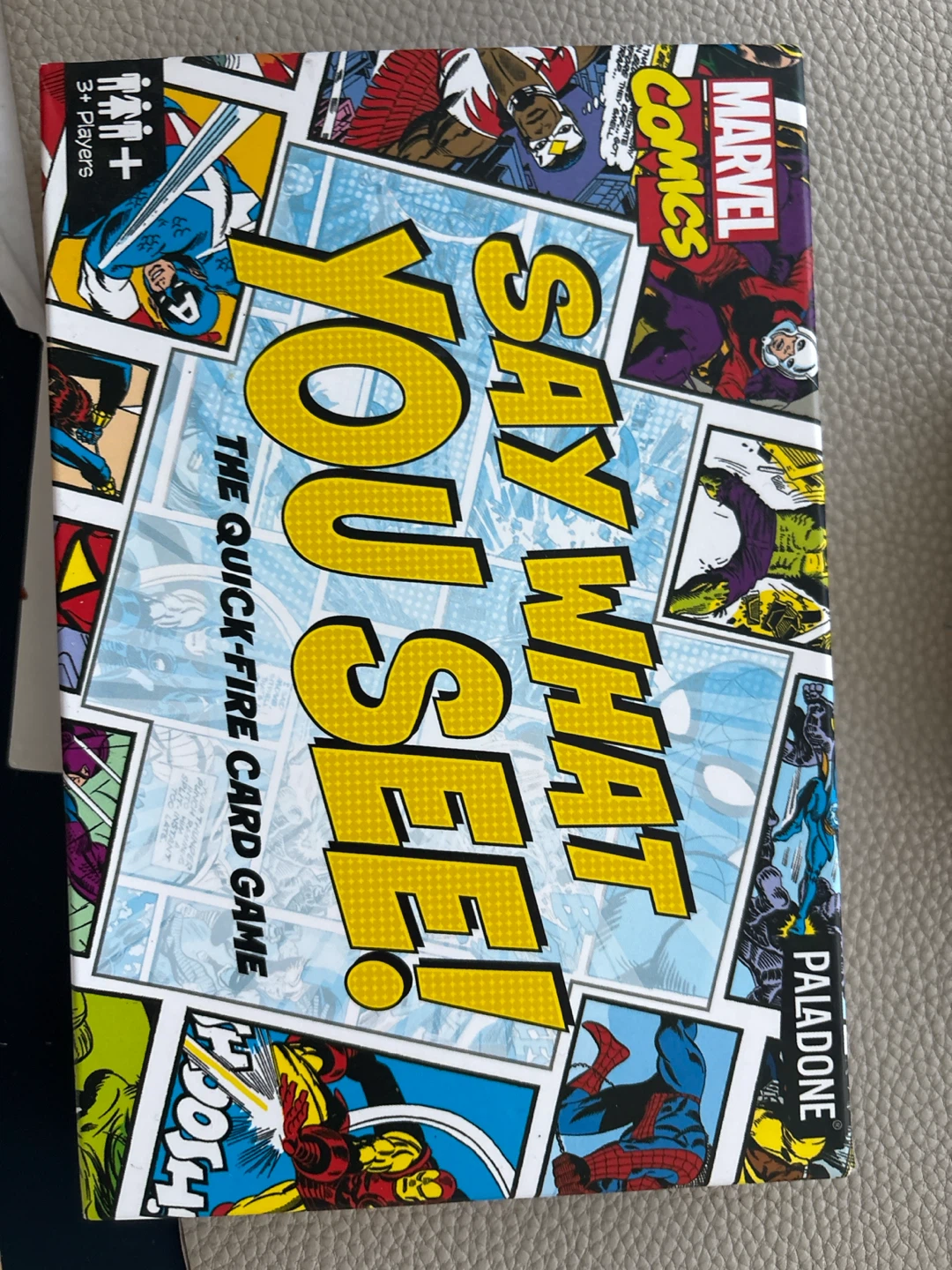 New. Never used. Marvel Comics Say What You See! Card Game