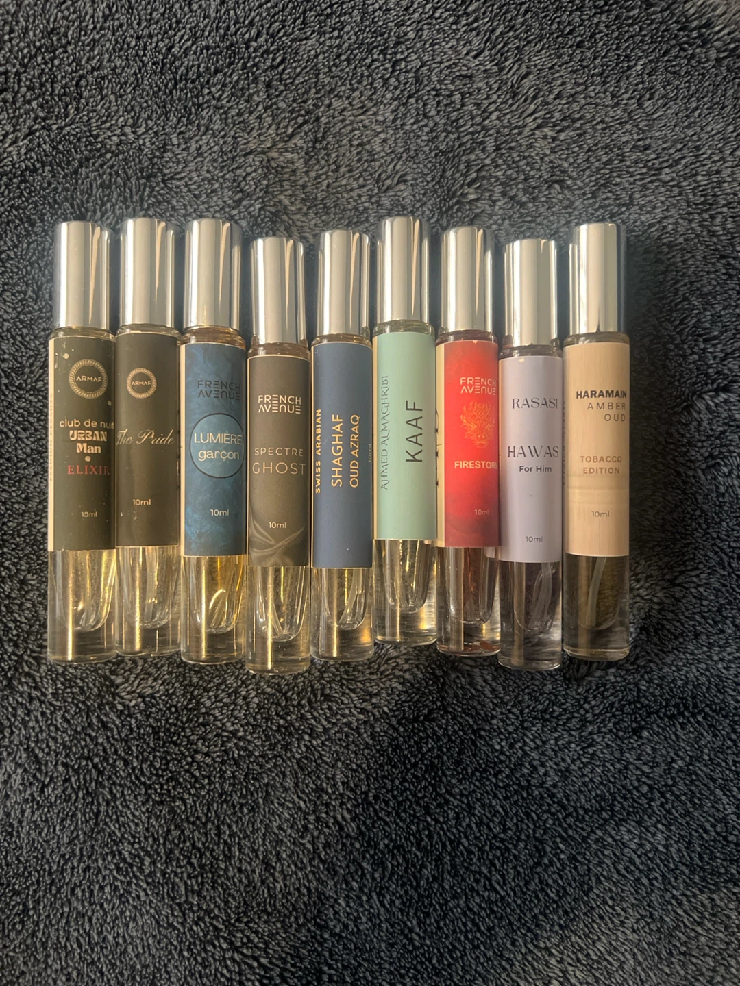 Set of middle eastern perfume decants