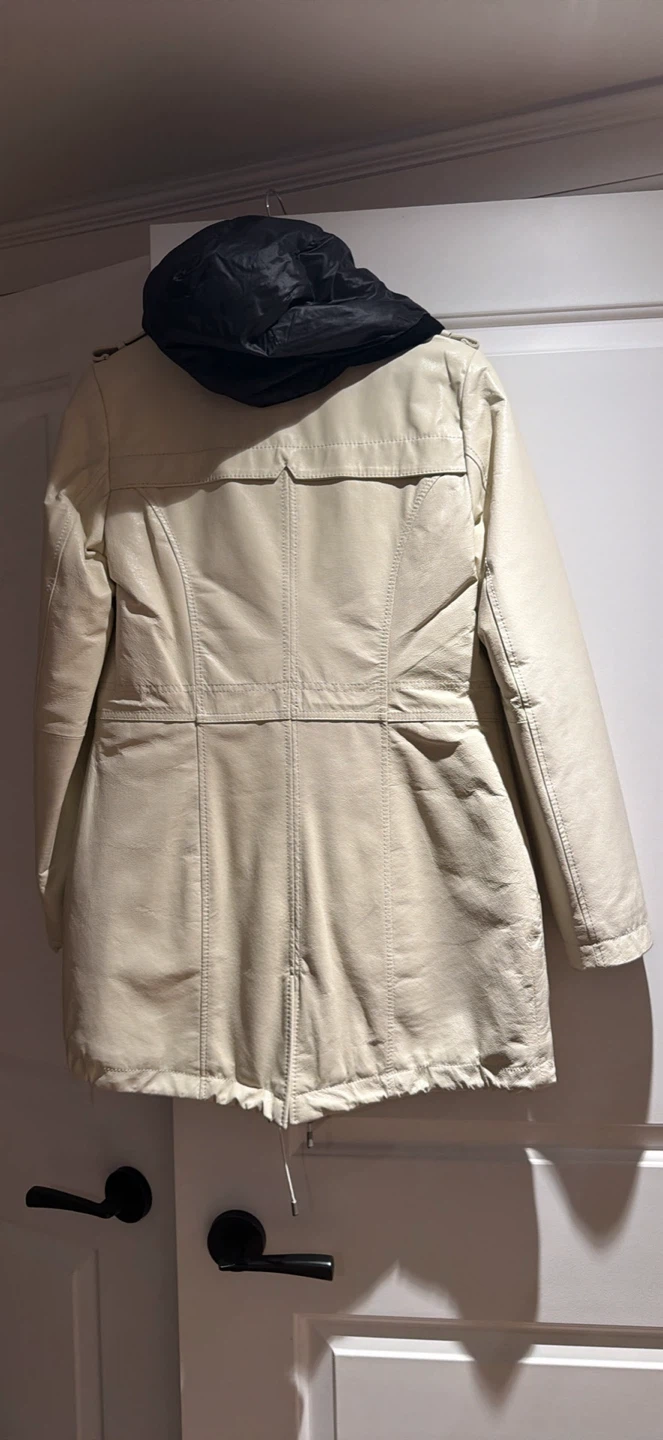Cream Utility Parka with Detachable Hood - photo 2