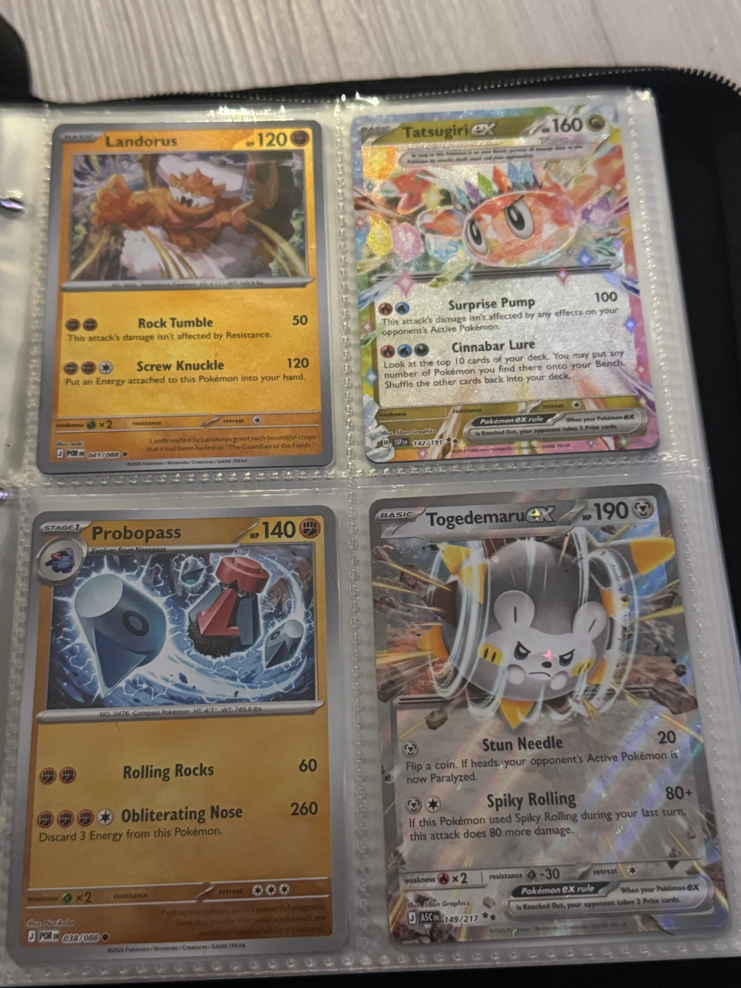 Filled Pokémon Trading Card Binder