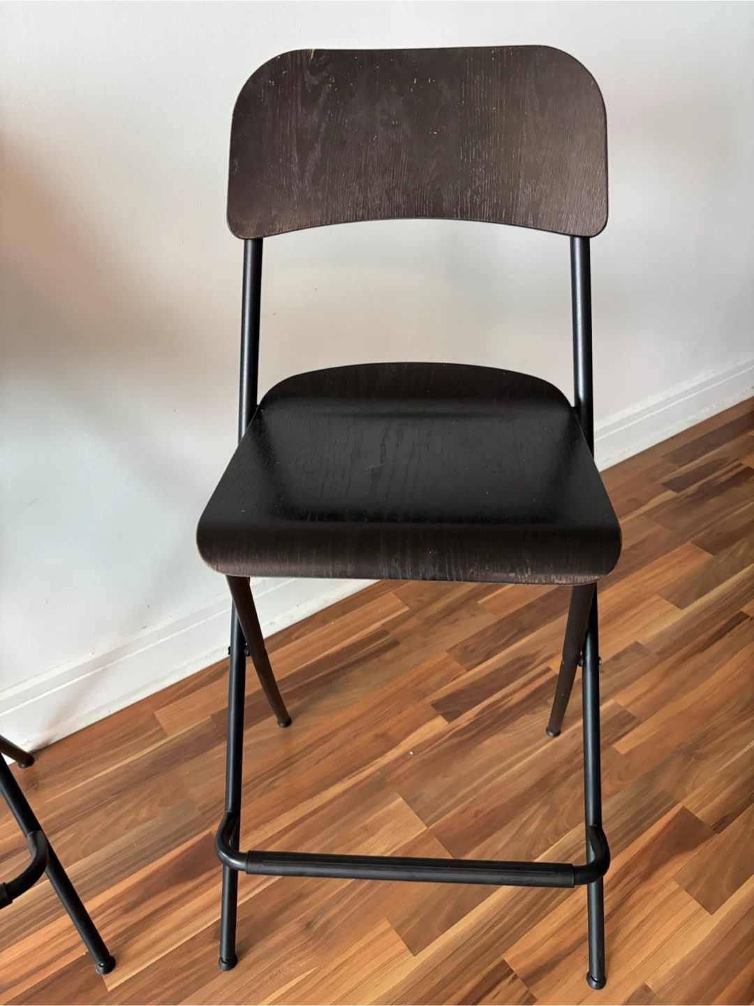 Set of Two Folding Bar Stools - photo 2