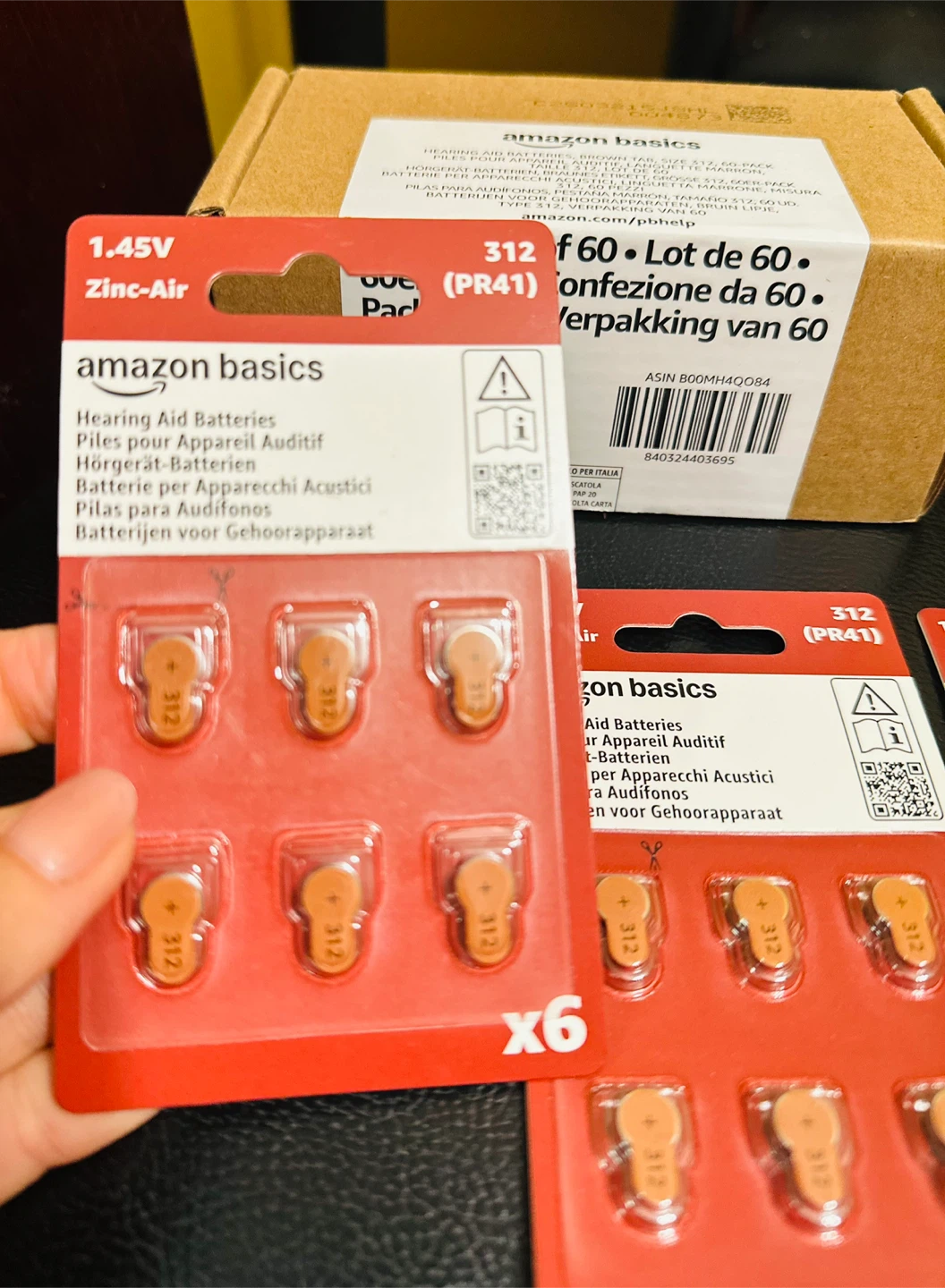 Amazon Basics Size 312 Hearing Aid Batteries, 90 each. - photo 3