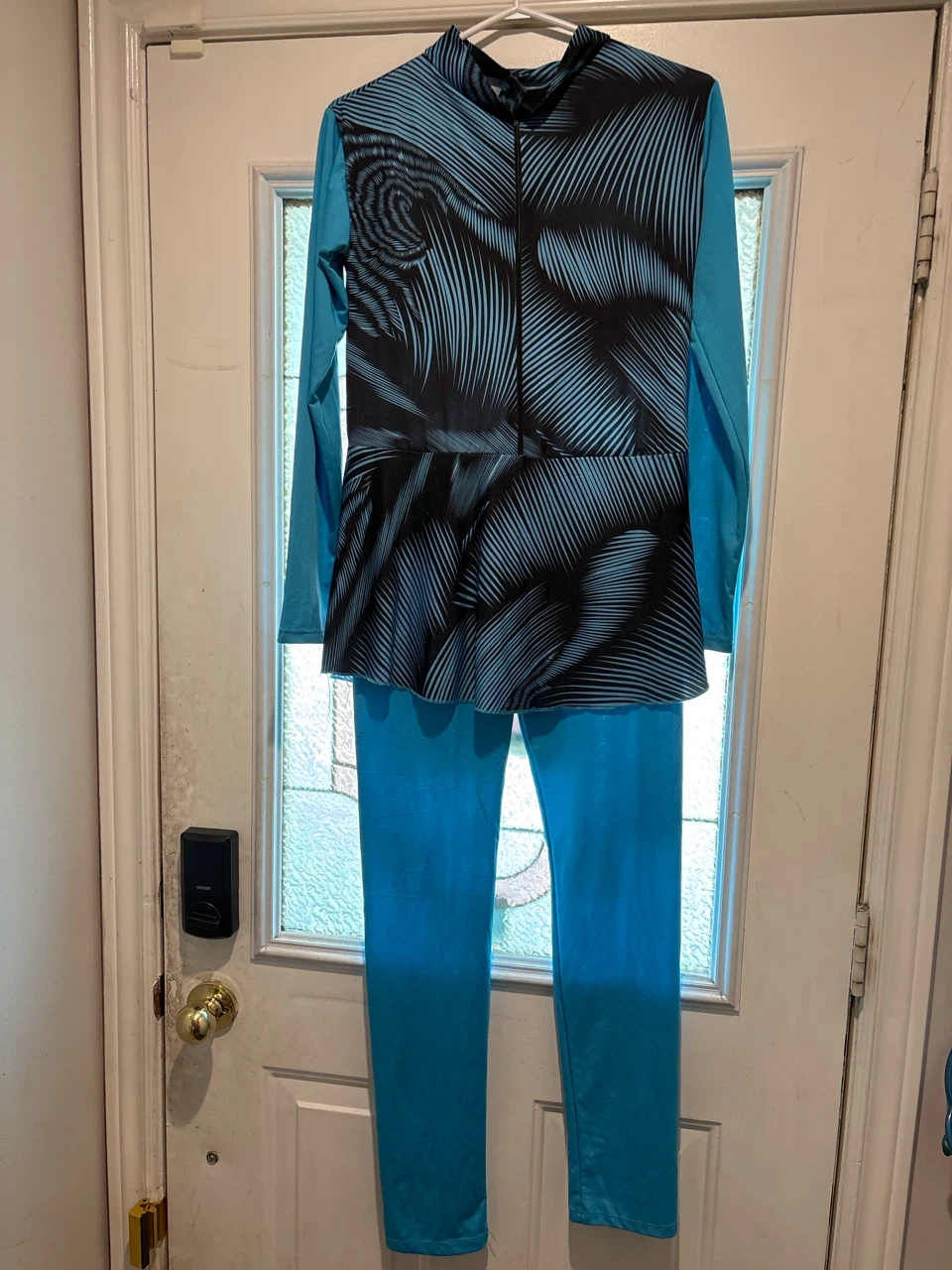 Blue and black long-sleeve swim set - photo 2