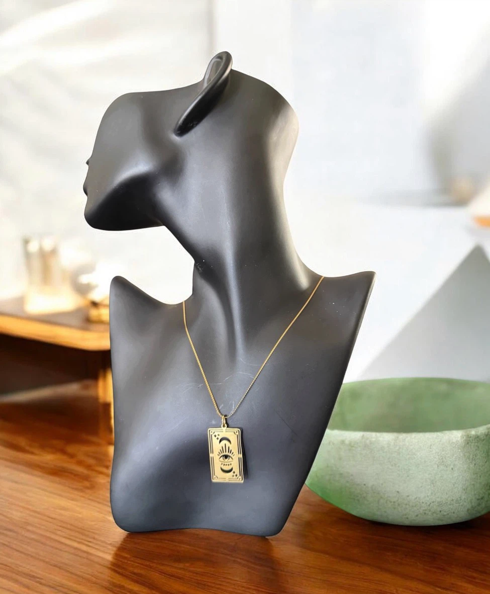 Gold-tone Evil Eye Pendant Necklace - photo 2