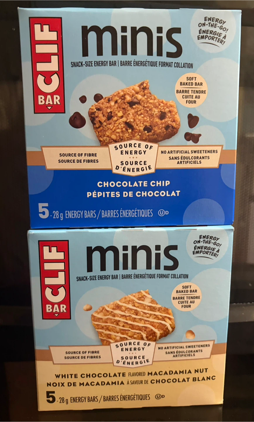 2 Clif Bar Minis Energy Bars