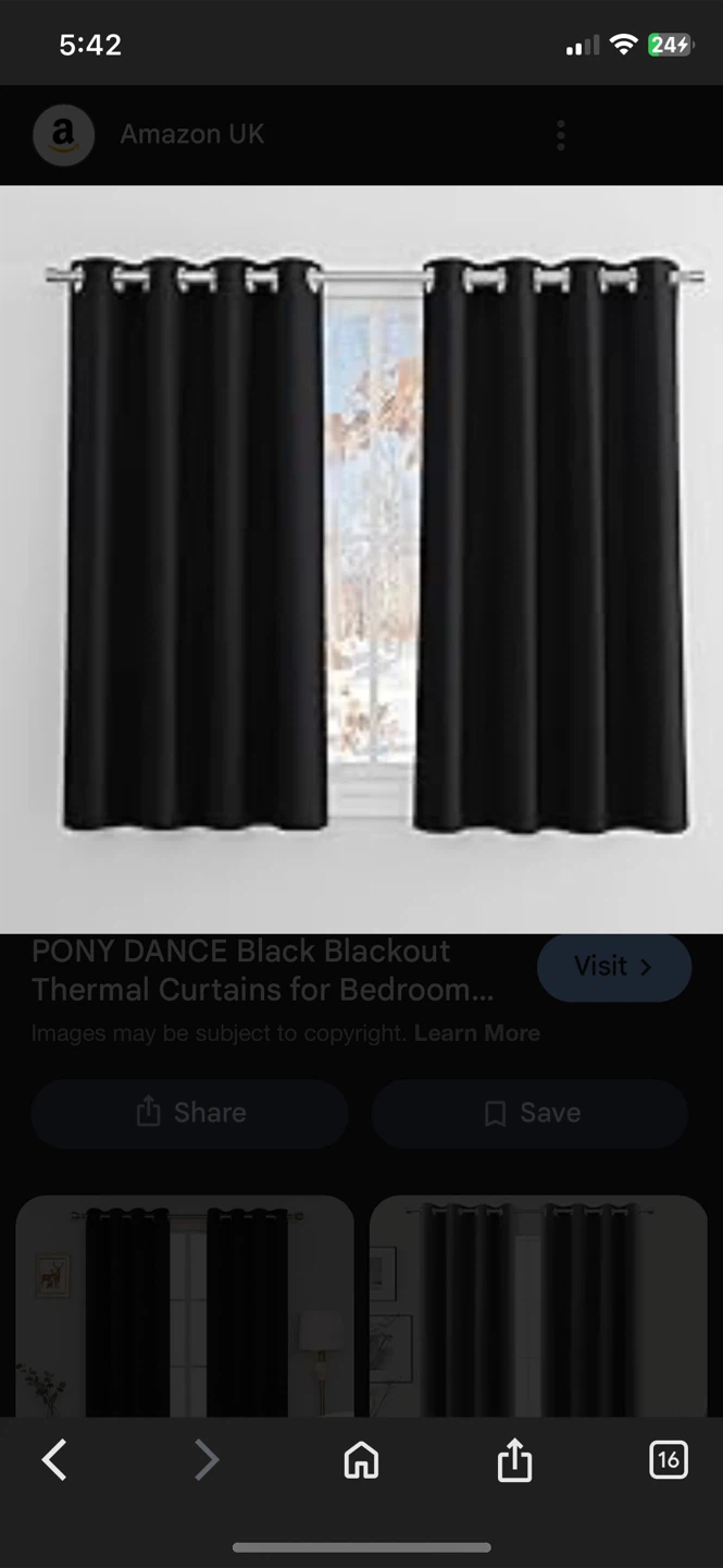 PONY DANCE Blackout Curtains - 64" x 44"
