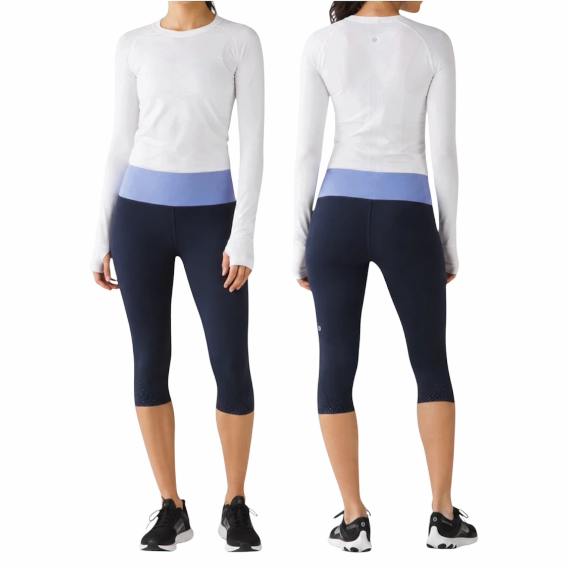 LULULEMON TIGHT STUFF INKWELL/LULLABY CROPPED PANTS SZ 6 - BNWT