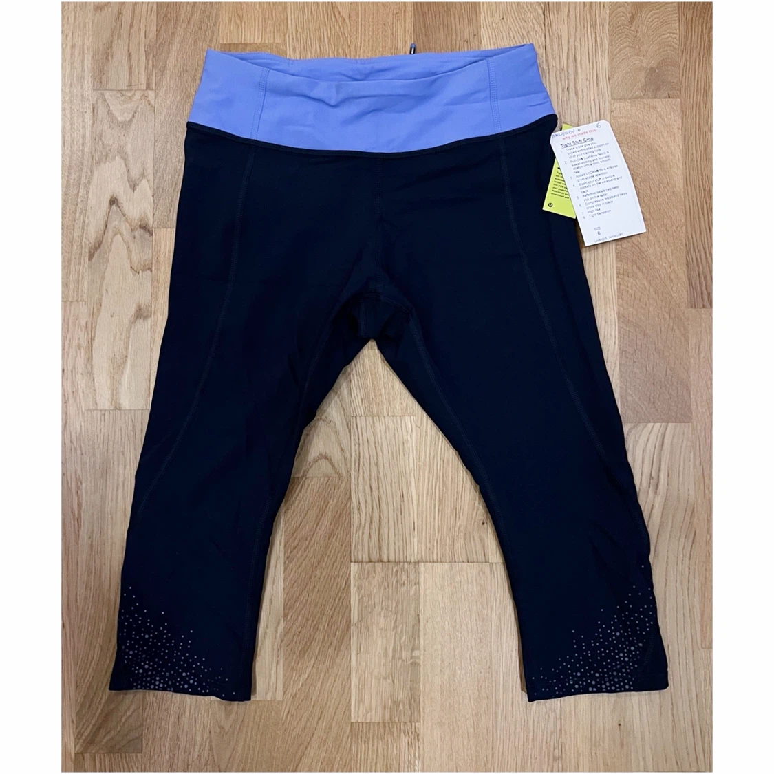 LULULEMON TIGHT STUFF INKWELL/LULLABY CROPPED PANTS SZ 6 - BNWT - photo 2