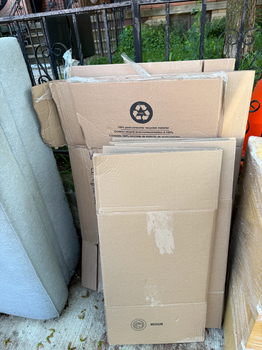 Free boxes at curb