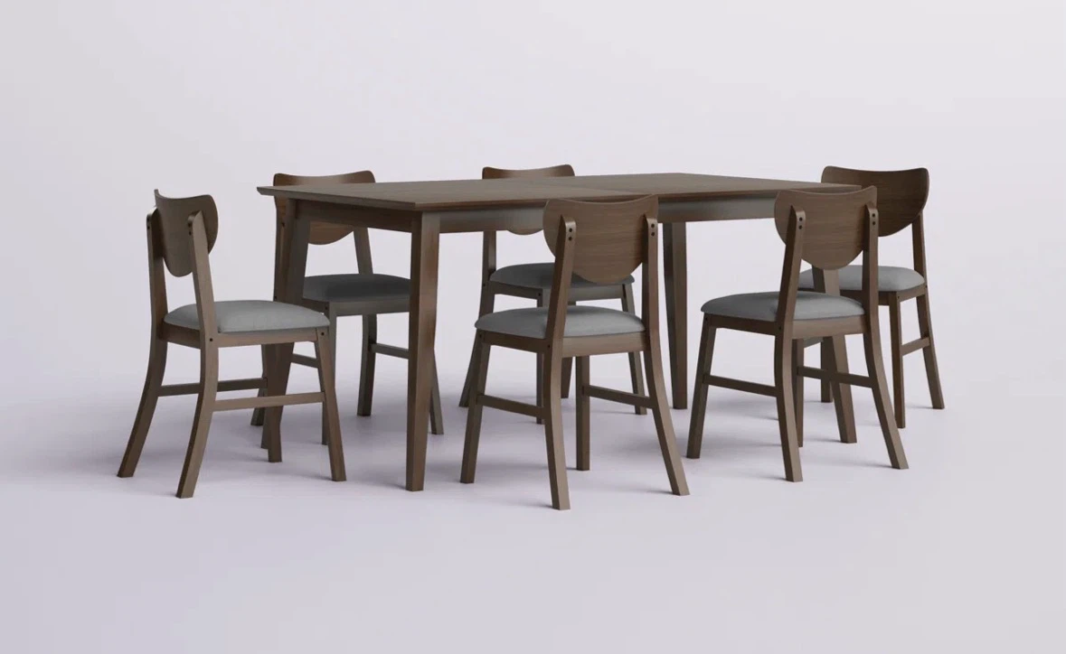 Wooden Dining Table and Chairs Set