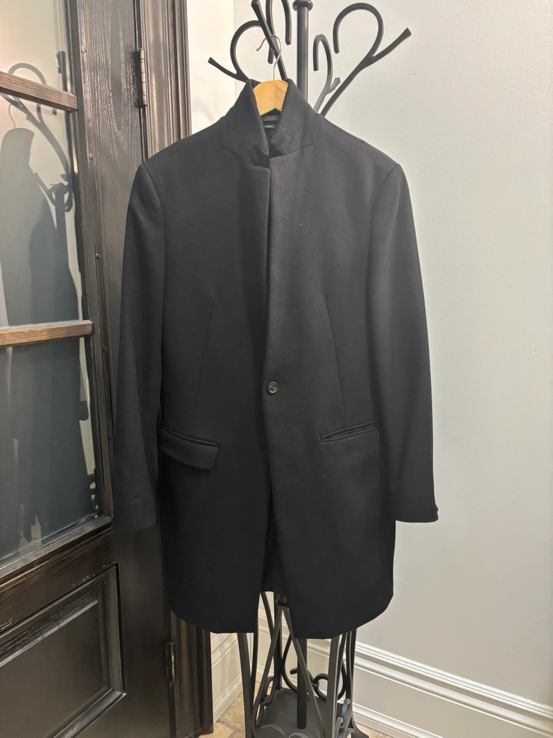 MENS DESIGNER ALLSAINTS WOOL COAT SIZE 38