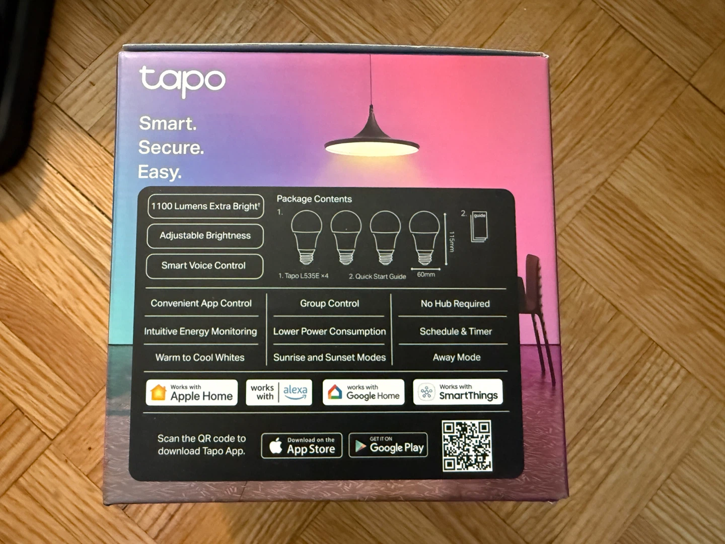 Tapo Smart Wi-Fi Multicolor Light Bulbs (4 Pack) - photo 2