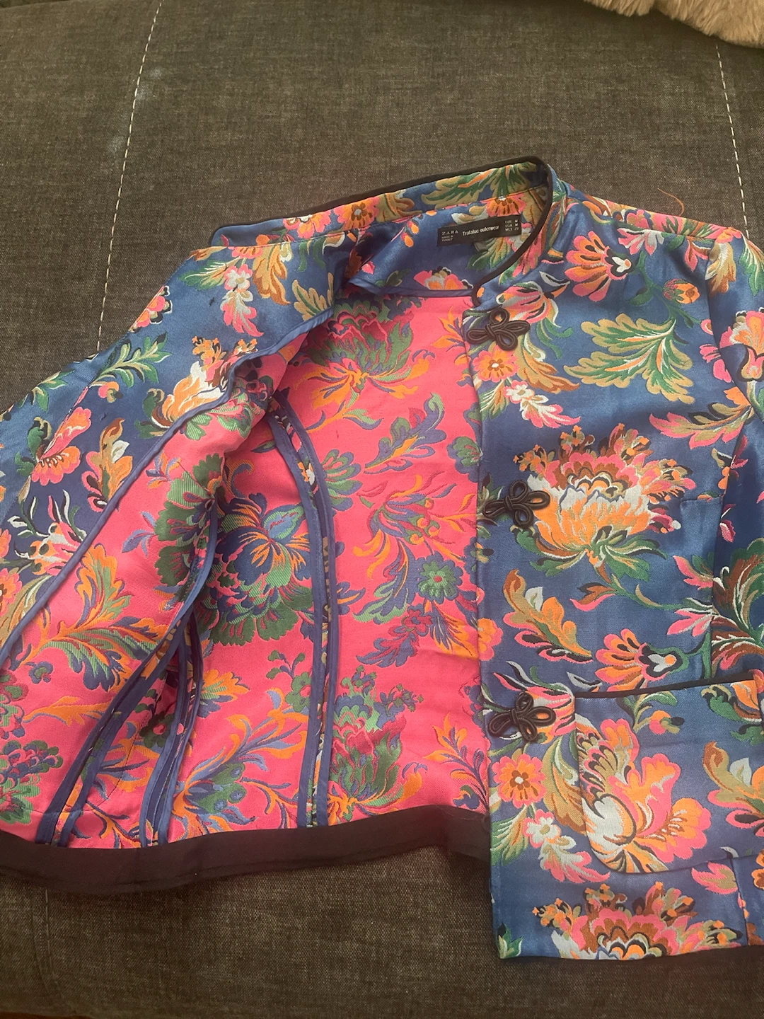 Zara Trafaluc Floral Print Jacket - photo 2