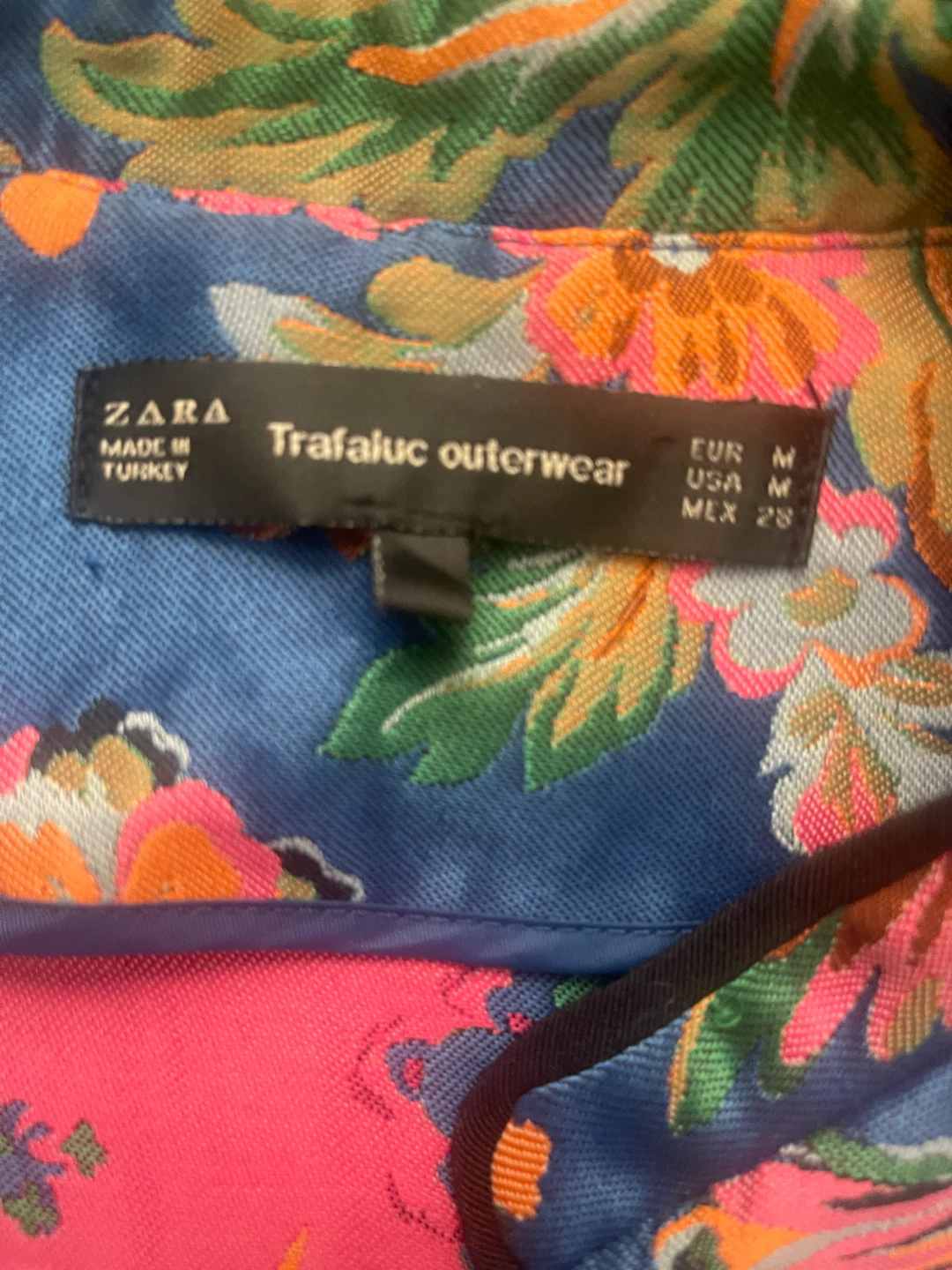 Zara Trafaluc Floral Print Jacket - photo 4