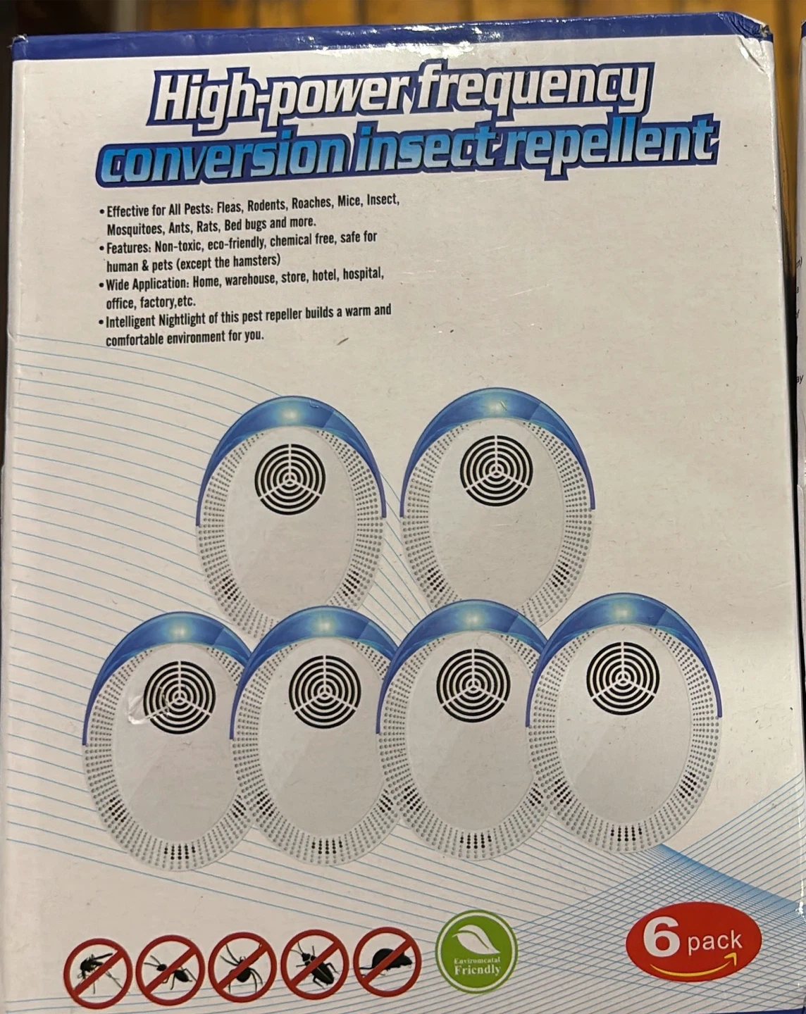 Ultrasonic Pest Repeller Indoor 6 Pack - photo 3