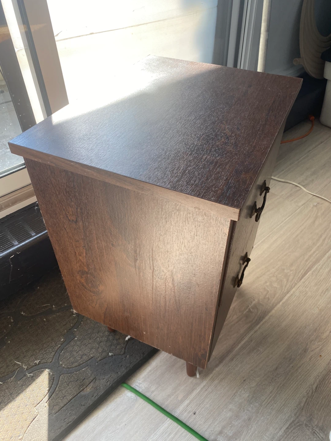 Wooden 2-drawer nightstand - photo 3