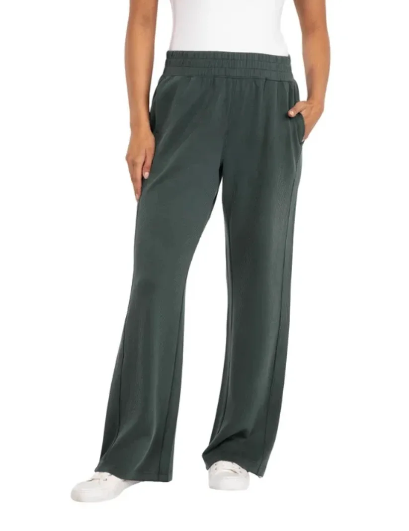 NWOT Spyder Wide Leg Ribbed Pants - Olive Green - US M