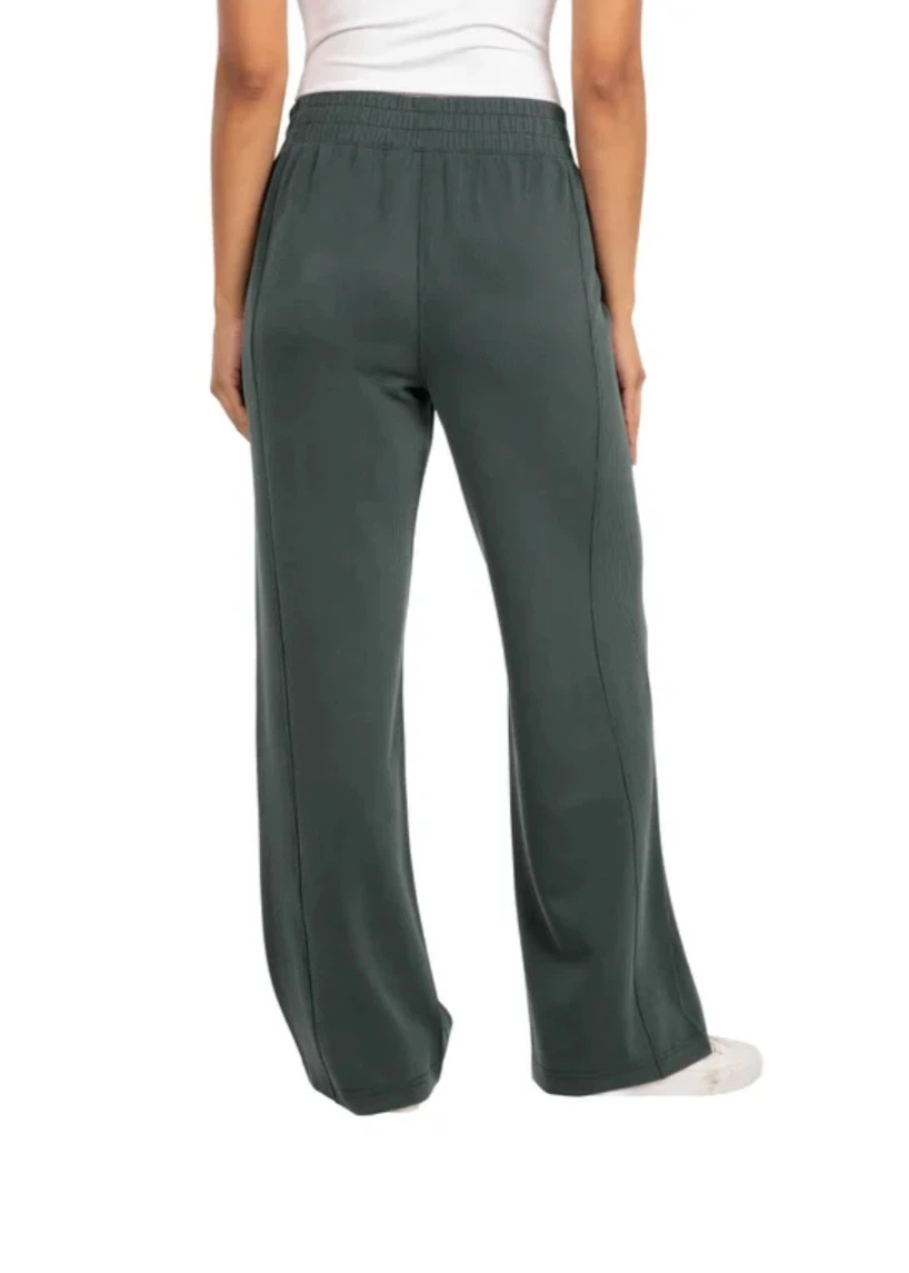 NWOT Spyder Wide Leg Ribbed Pants - Olive Green - US M - photo 3