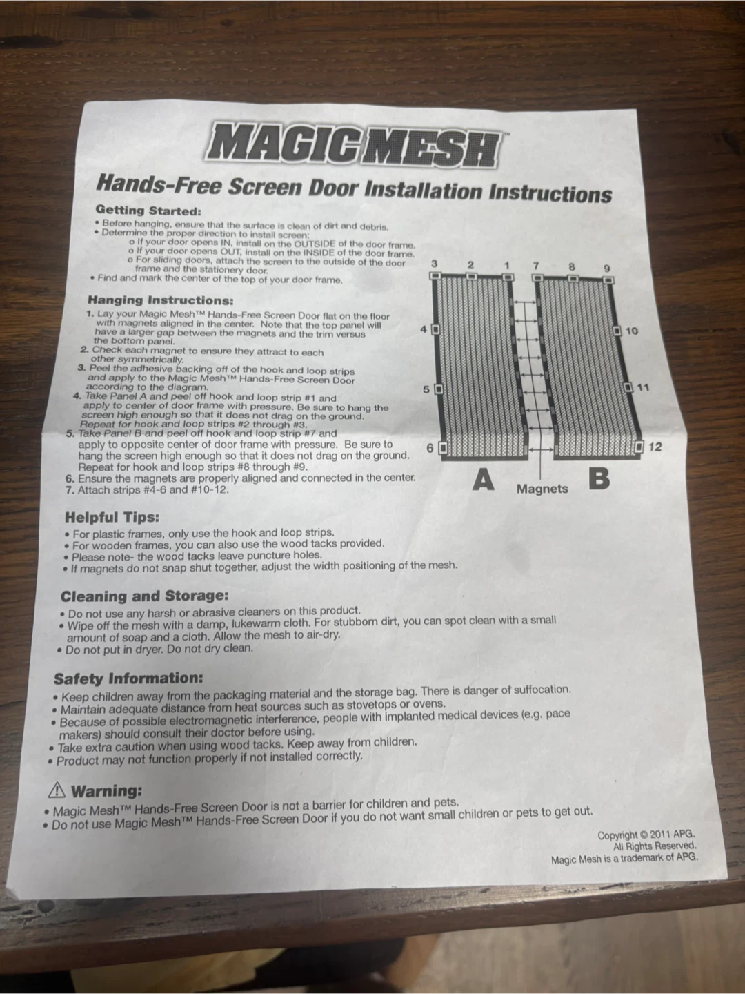Magic Mesh Hands-Free Screen Door - photo 2