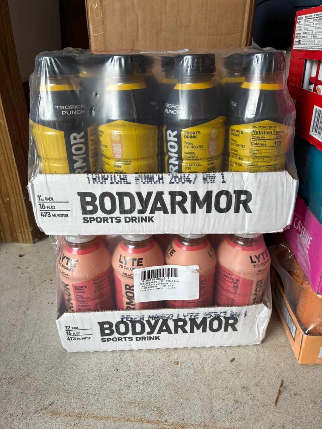 BODYARMOR Sports Drink Tropical Punch & Peach Mango LYTE