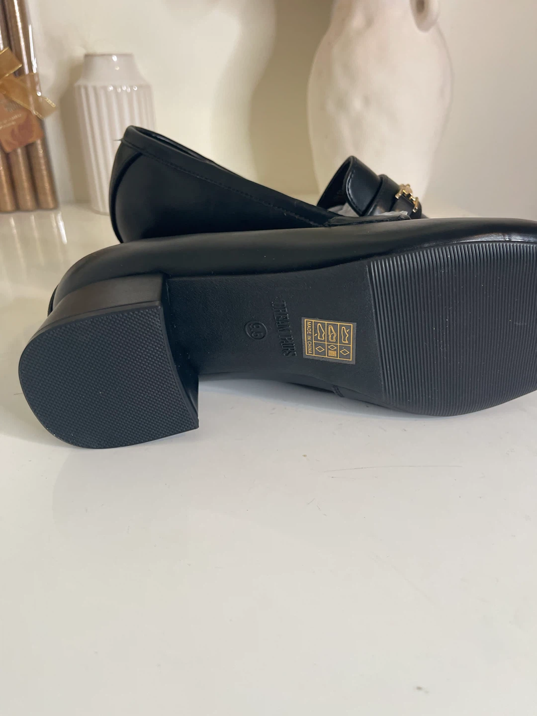 Dream Pairs Black Loafers Size 9.5 - photo 3