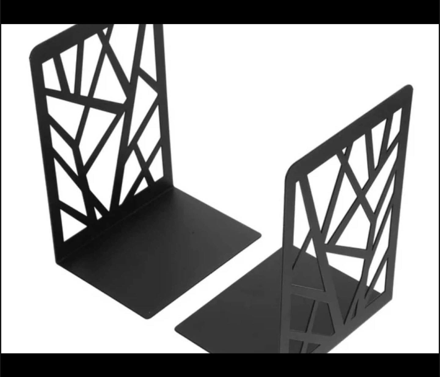 Black Metal Decorative Bookends - photo 2