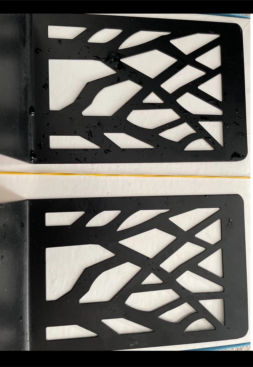 Black Metal Decorative Bookends