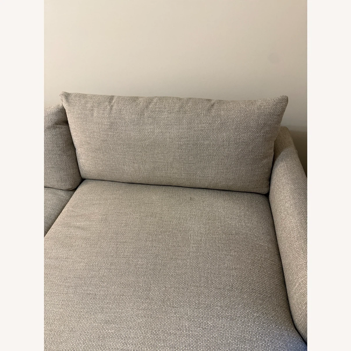 Crate & Barrel Lounge Natural Fabric 2 Piece Sectional - photo 4