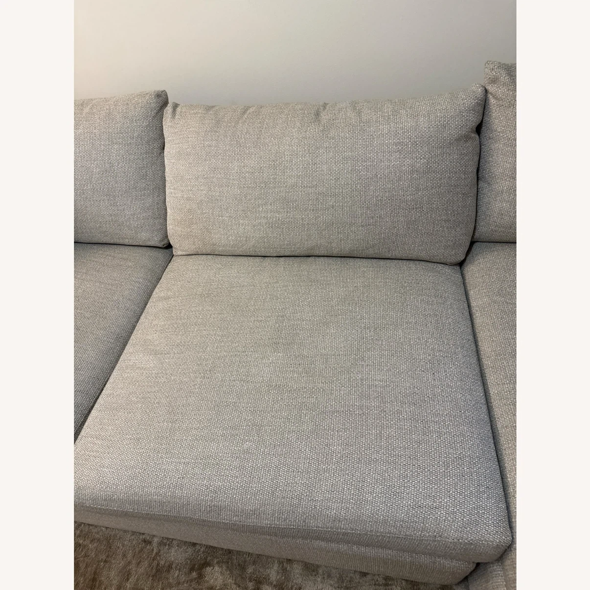 Crate & Barrel Lounge Natural Fabric 2 Piece Sectional - photo 5