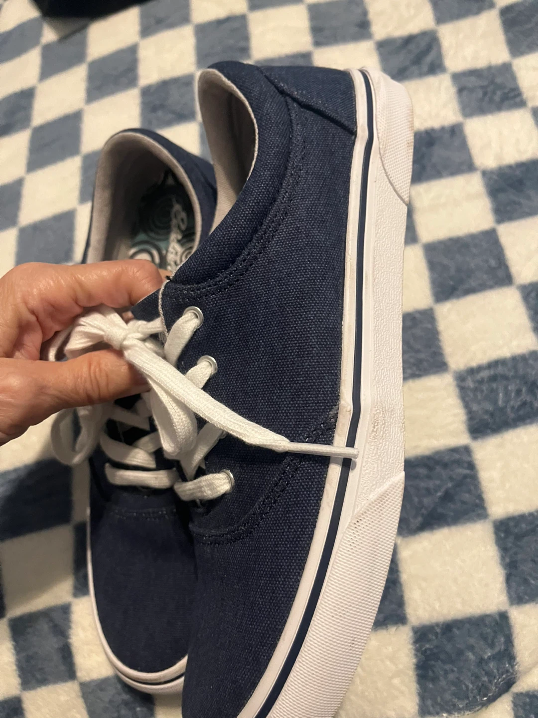 Eddie Bauer  Chatam Navy Canvas Sneakers - photo 4