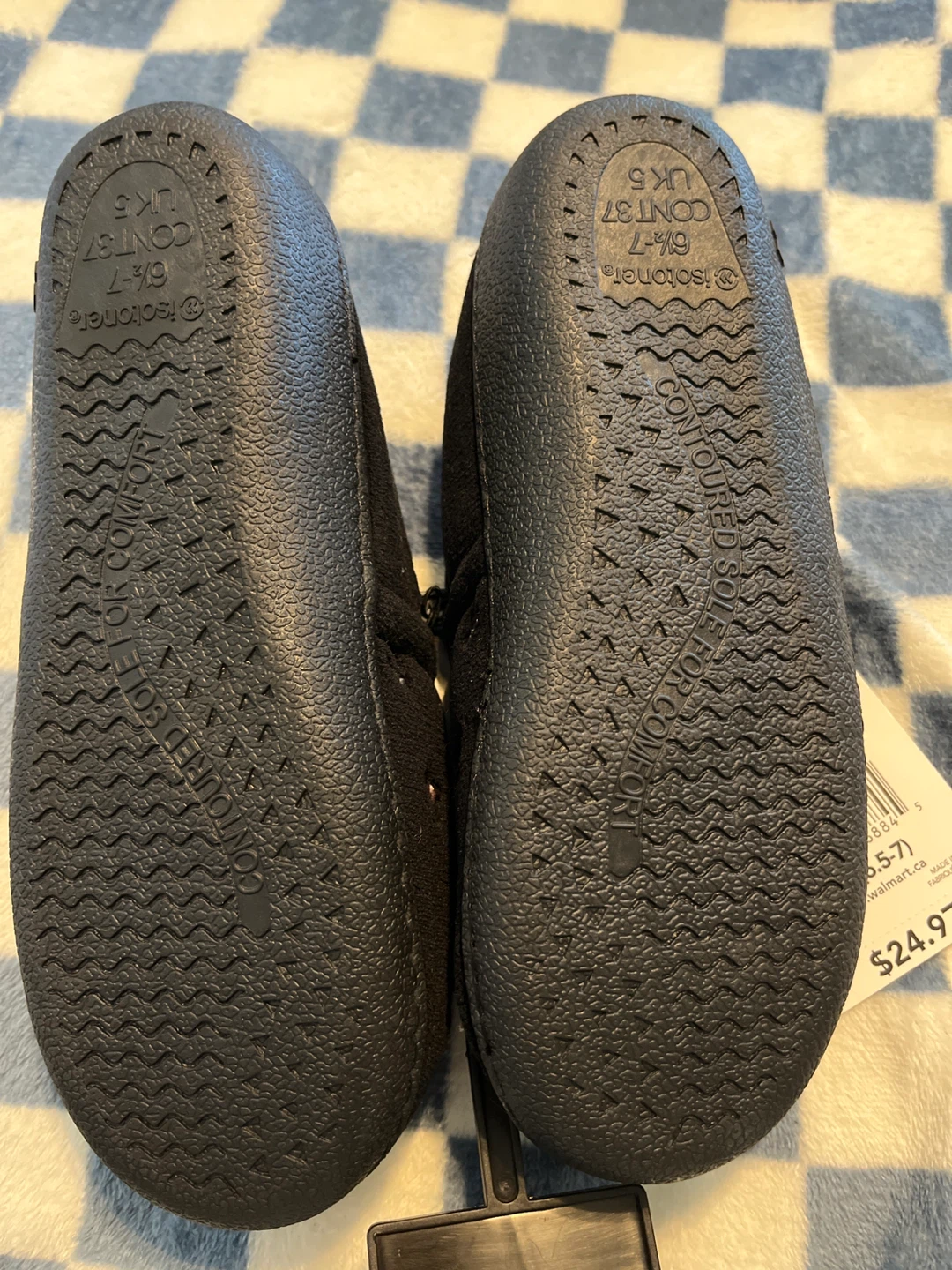 Isotoner Ladies Slippers Black Floral Size S/P - photo 4