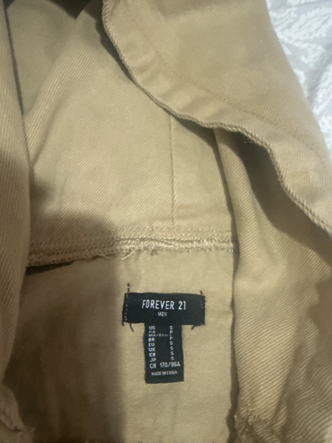 Forever 21 Men's Distressed Hooded Shirt - Tan, Small - photo 4