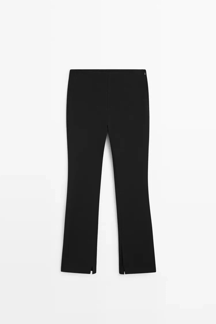 Zara Technical Flare Fit Pants - Black - US M - photo 4