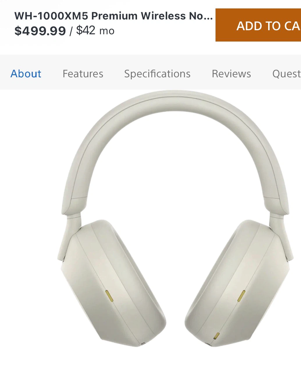 Sony WH-1000XM5 Premium Wireless Noise Cancelling Headphones - photo 3