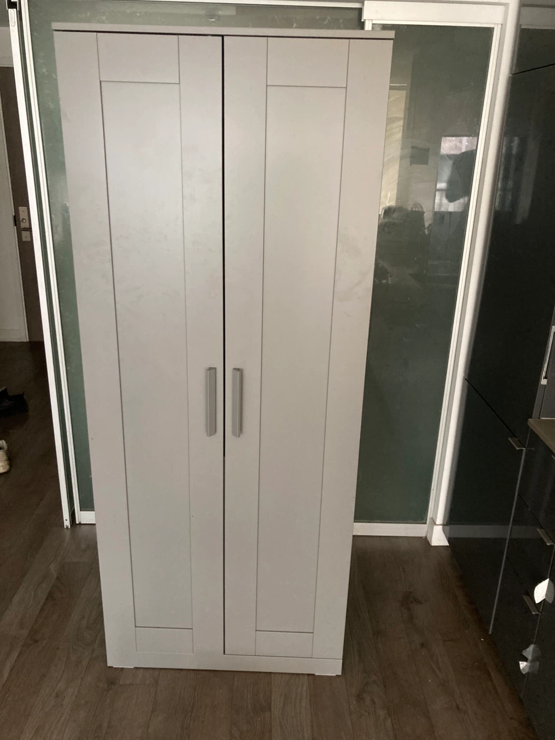 Two-Door Wardrobe in Grey - photo 2