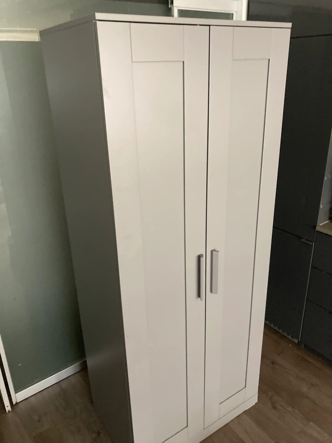 Two-Door Wardrobe in Grey - photo 3