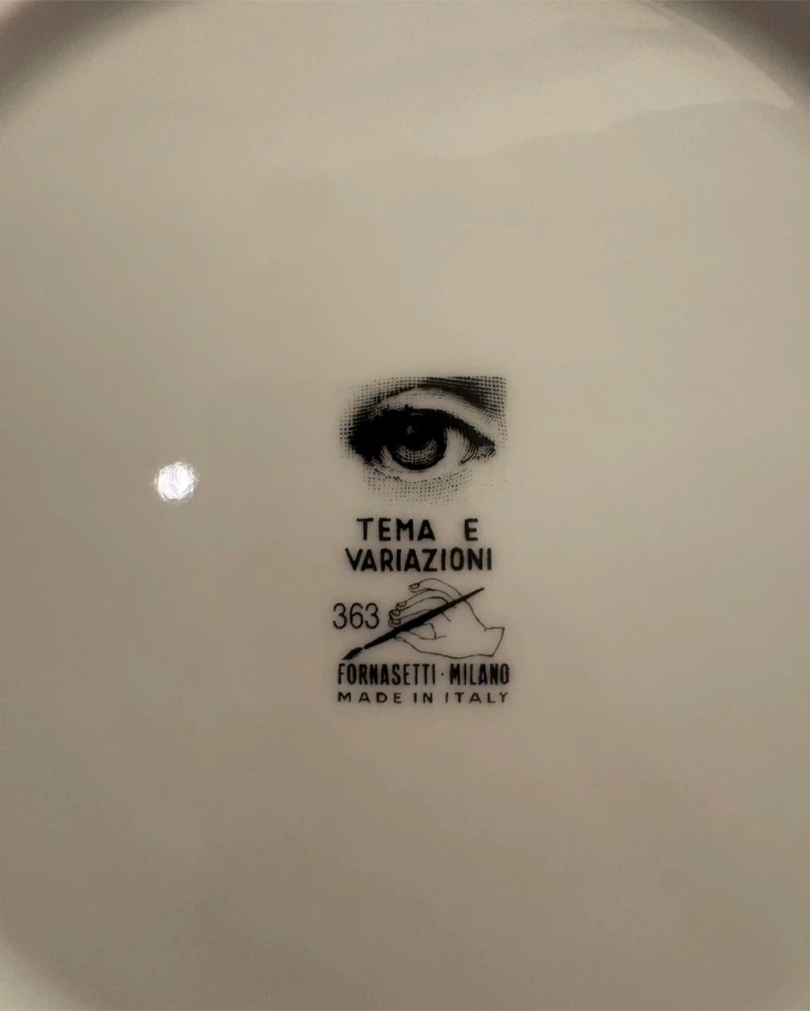 Fornasetti Tema e Variazioni Plate 363 - photo 2