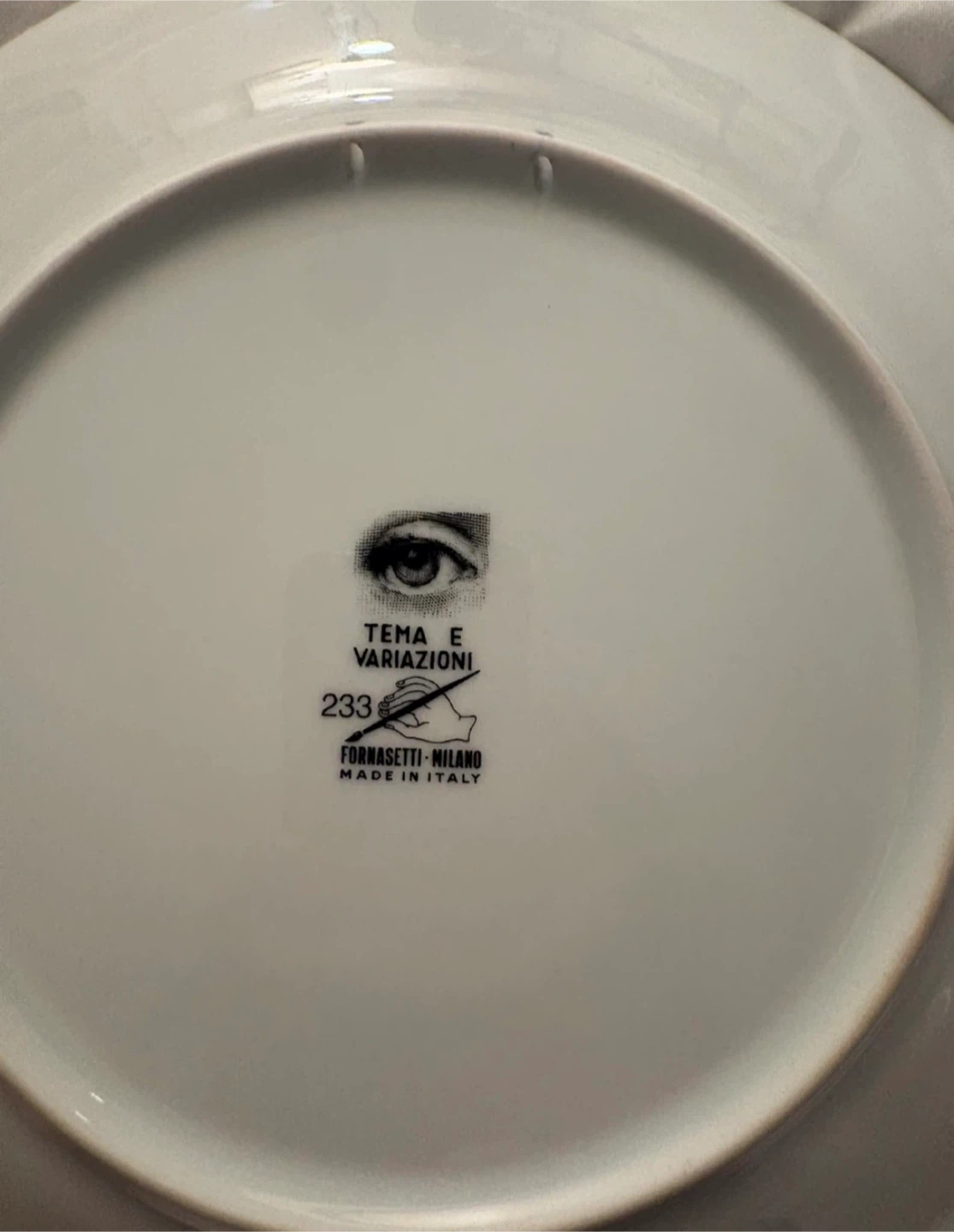 Fornasetti Tema e Variazioni Plate #233 - photo 2