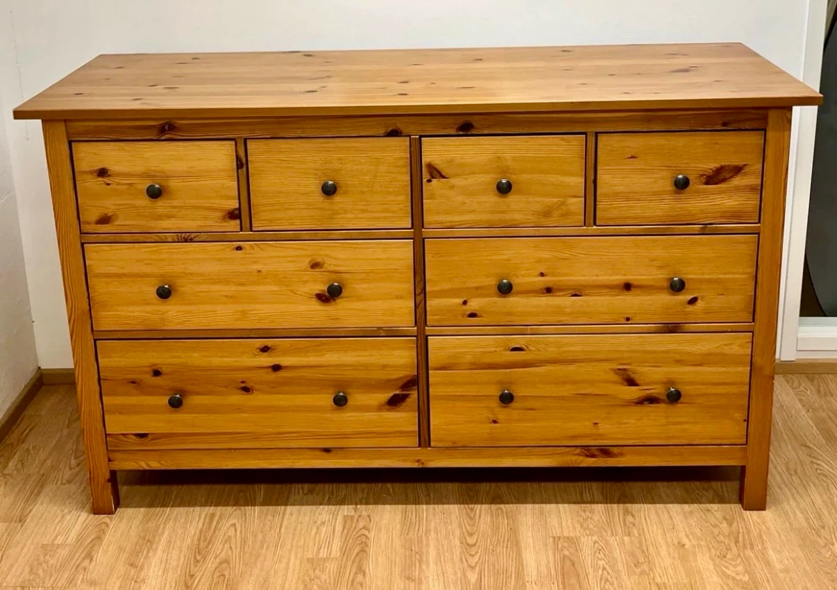 IKEA HEMNES Wooden dresser with 8 drawers