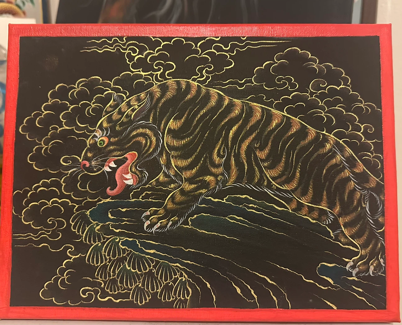 Traditional Tiger Canvas Art