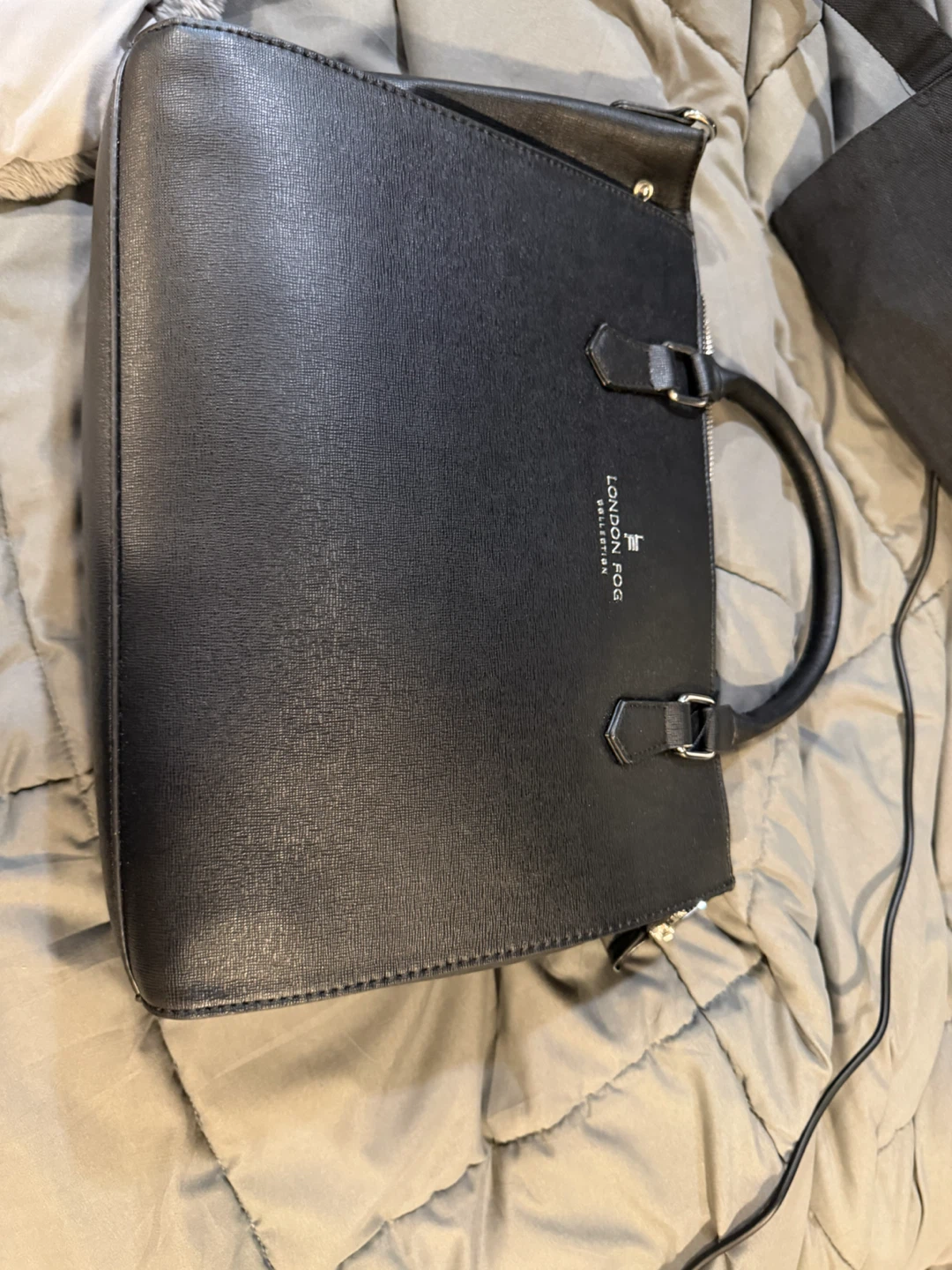London Fog Collection Black Handbag