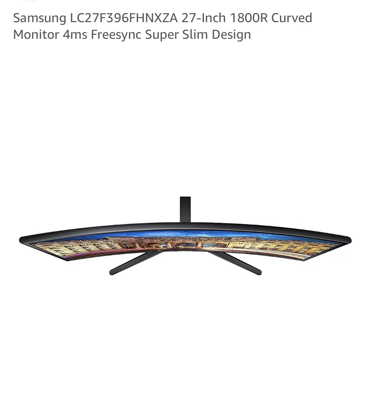 Samsung 27-Inch Curved Monitor LC27F396FHNXZA - photo 2