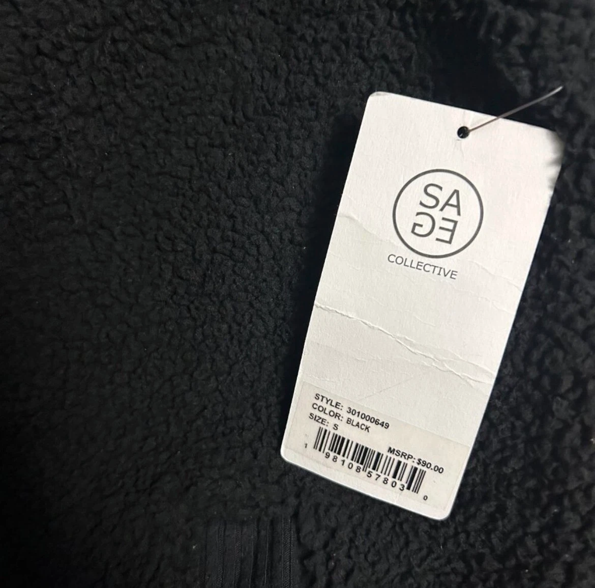 NWT Sage Collective Sherpa Vest - US S - photo 4
