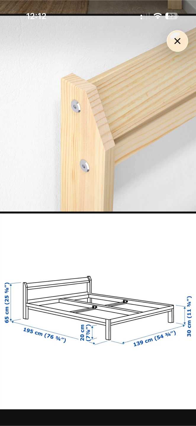 IKEA Tarva Double Bed Frame - photo 2