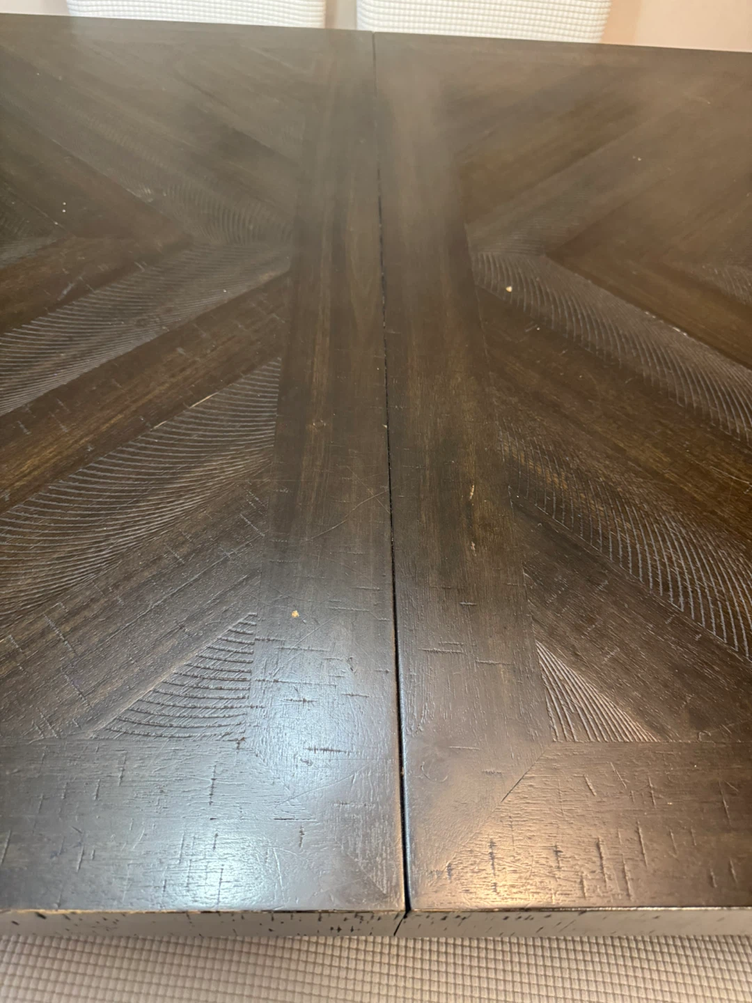 Dark Wood Dining Bench with Storage - photo 4