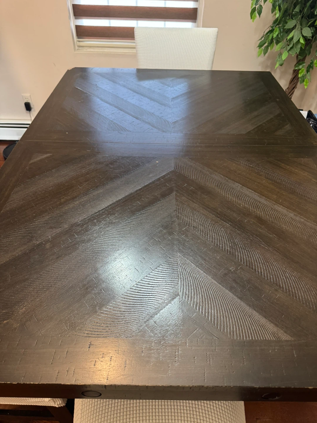 Dark Wood Dining Bench with Storage - photo 5