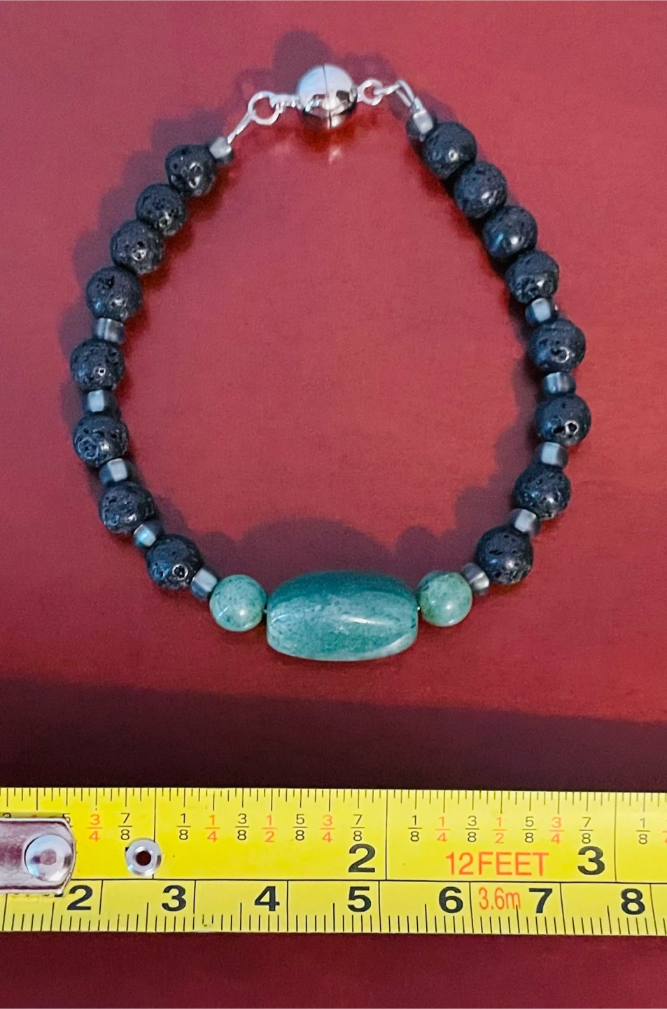 Jade and Lava Stone bracelet